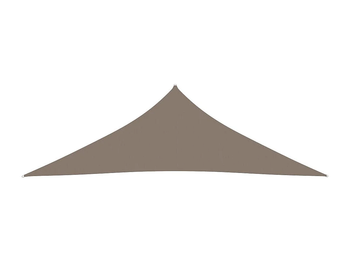 Voile de parasol Tissu Oxford triangulaire 3x3x4,24 m Taupe