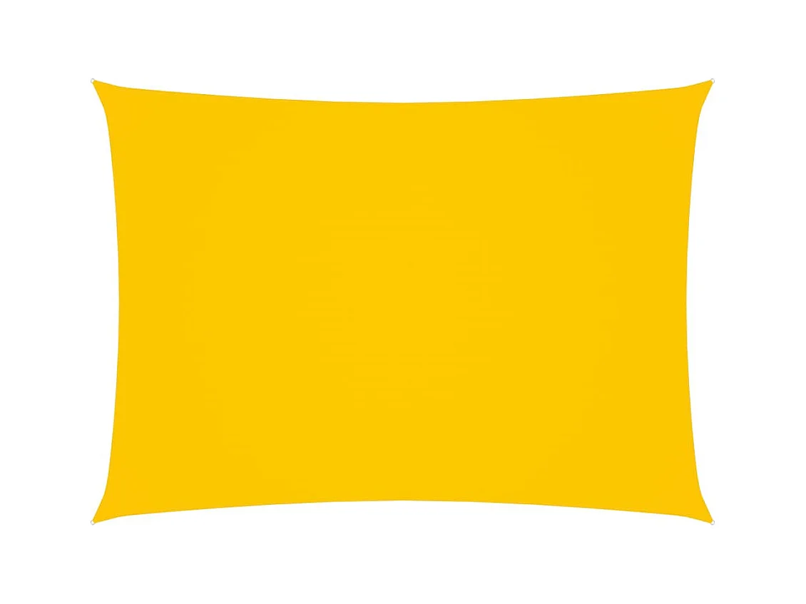 Voile de parasol Tissu Oxford rectangulaire 2x4,5 m Jaune