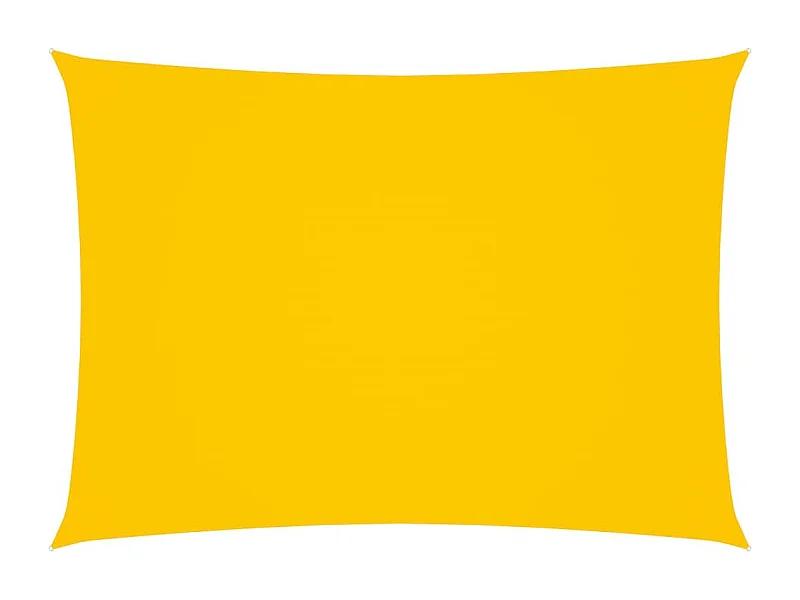 Voile de parasol Tissu Oxford rectangulaire 2x4,5 m Jaune