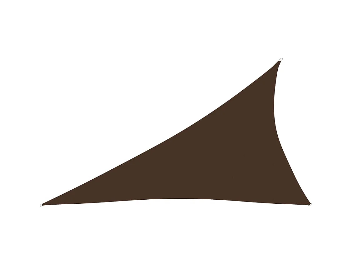 Voile de parasol Tissu Oxford triangulaire 3x4x5 m Marron