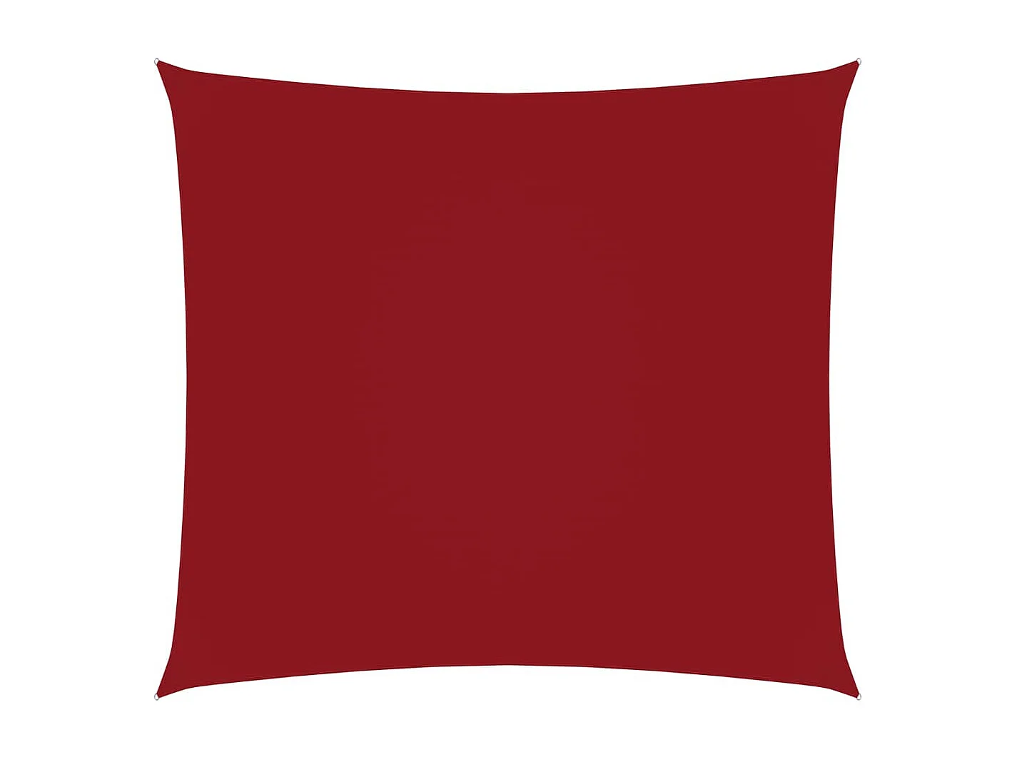 Voile de parasol Tissu Oxford carré 2,5x2,5 m Rouge