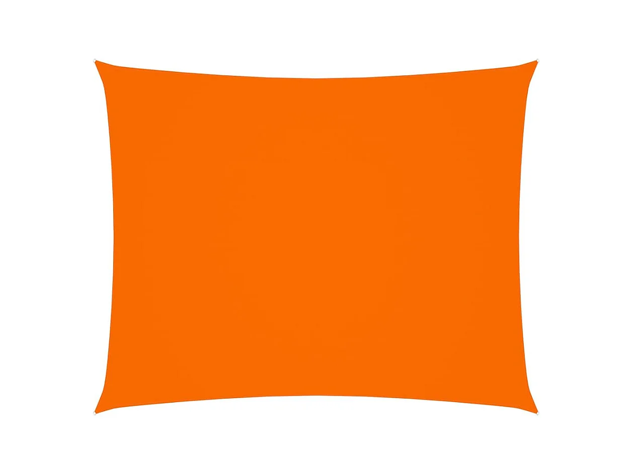 Voile de parasol Tissu Oxford rectangulaire 3x4 m Orange