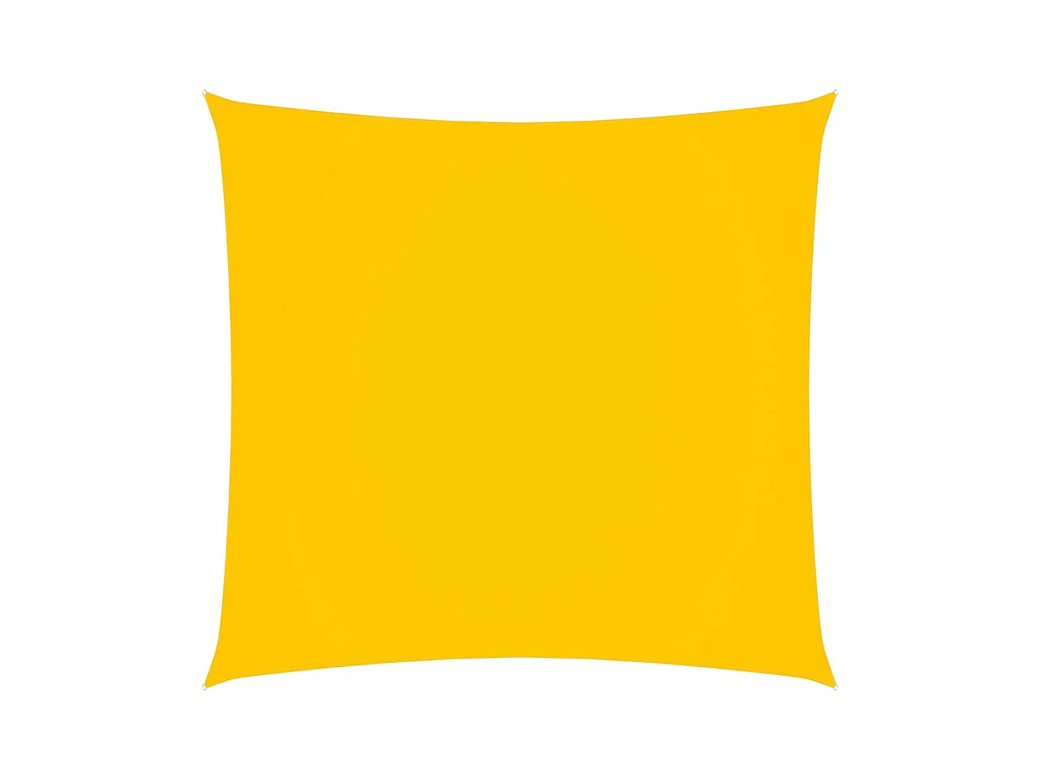 Voile de parasol Tissu Oxford rectangulaire 2x2,5 m Jaune