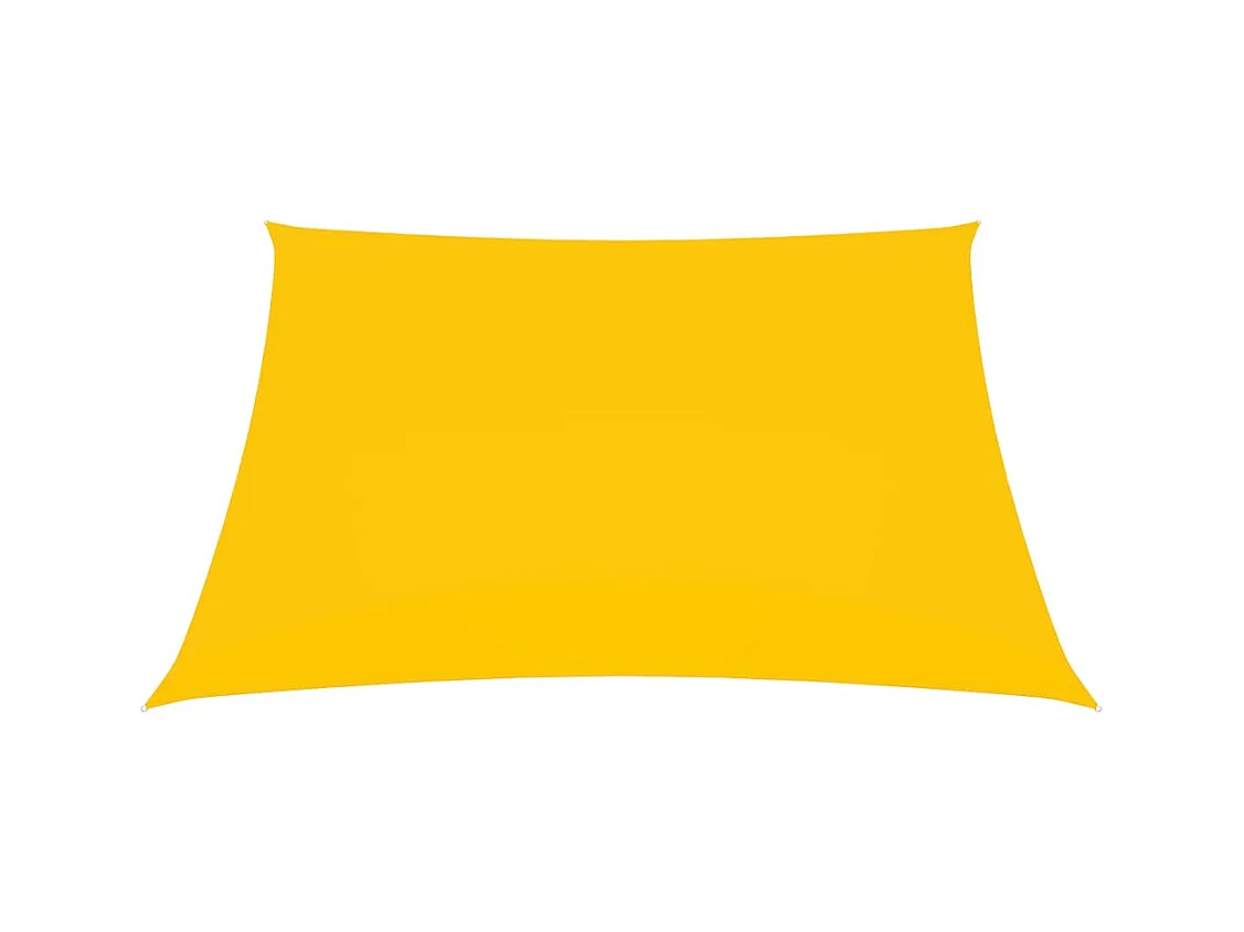 Voile de parasol Tissu Oxford rectangulaire 2x2,5 m Jaune