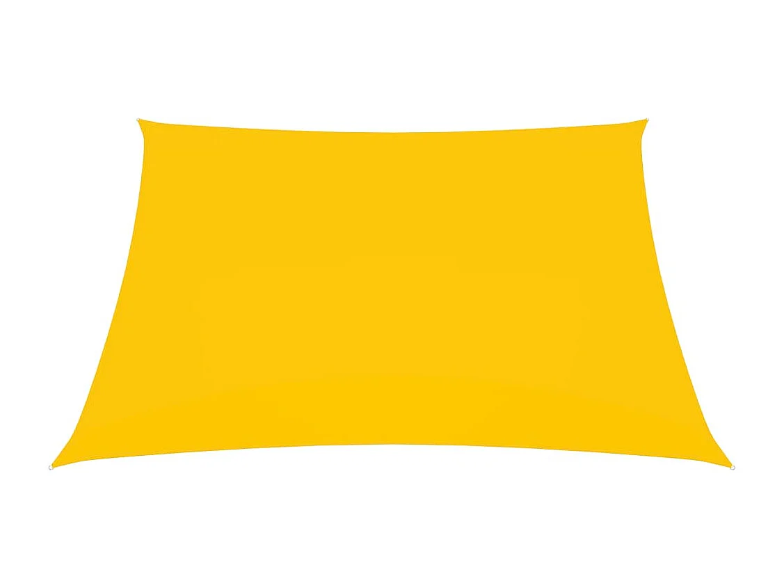 Voile de parasol Tissu Oxford rectangulaire 2x2,5 m Jaune