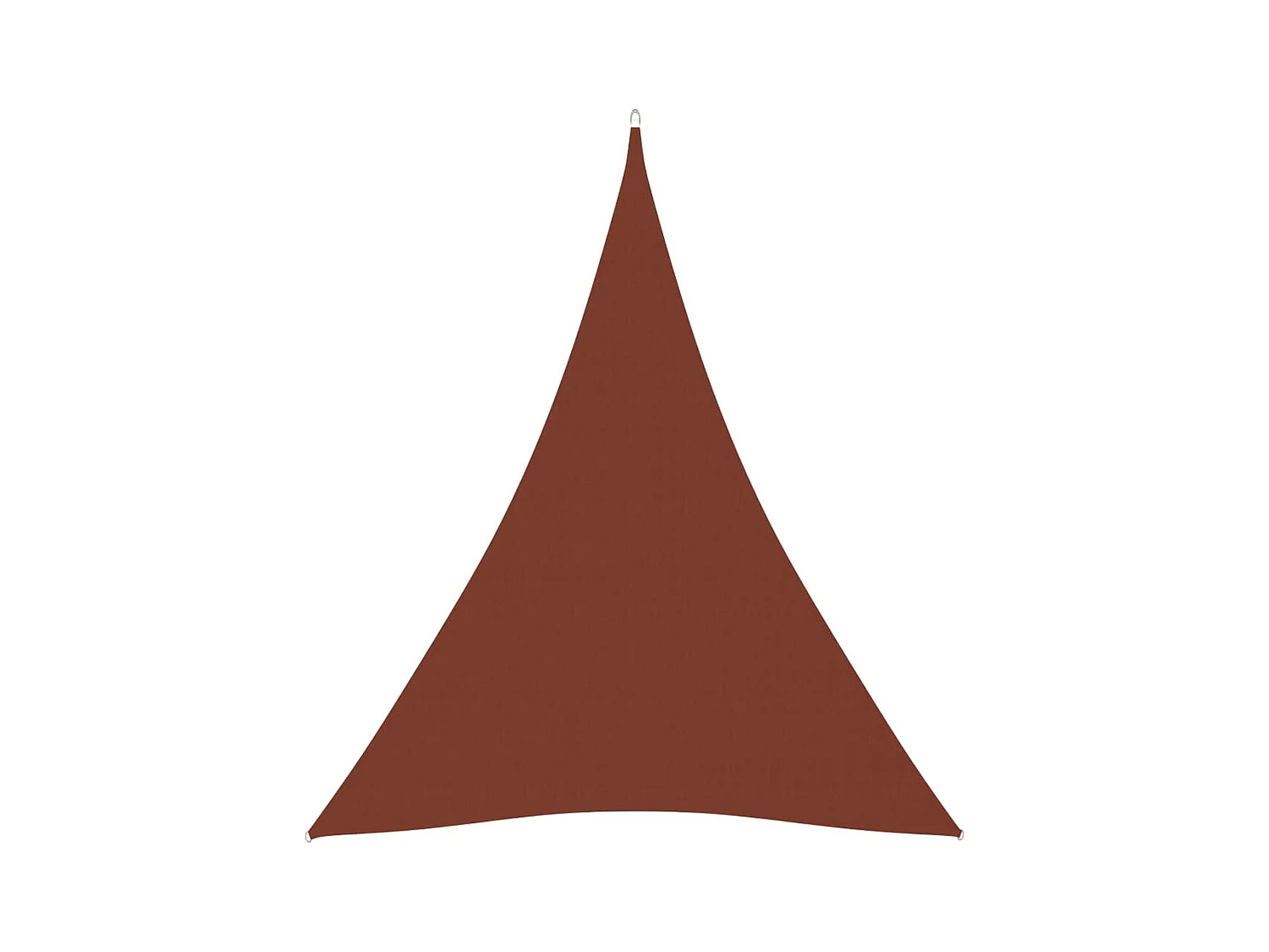 Voile de parasol Tissu Oxford triangulaire 4x5x5 m Terre cuite