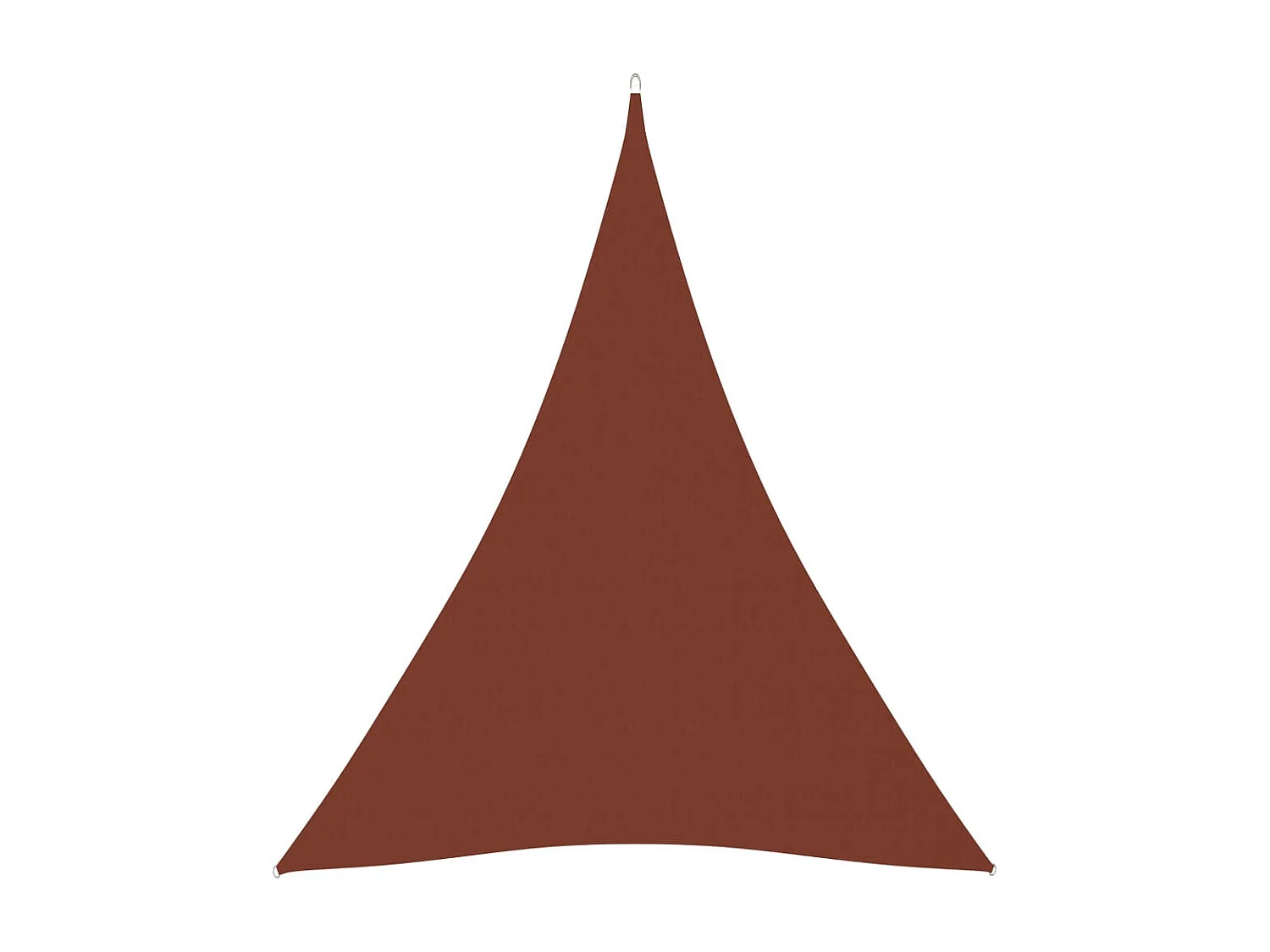 Voile de parasol Tissu Oxford triangulaire 4x5x5 m Terre cuite