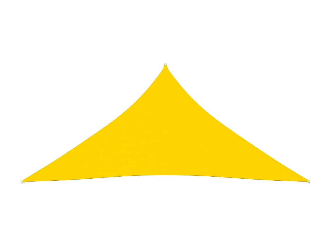 Voile de parasol Tissu Oxford triangulaire 4,5x4,5x4,5 m Jaune