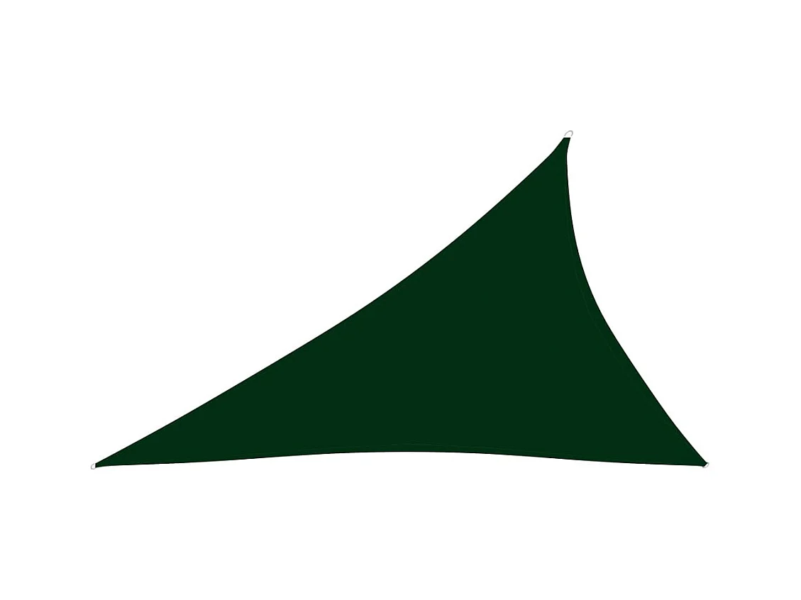 Voile de parasol Tissu Oxford triangulaire 3x4x5 m Vert foncé