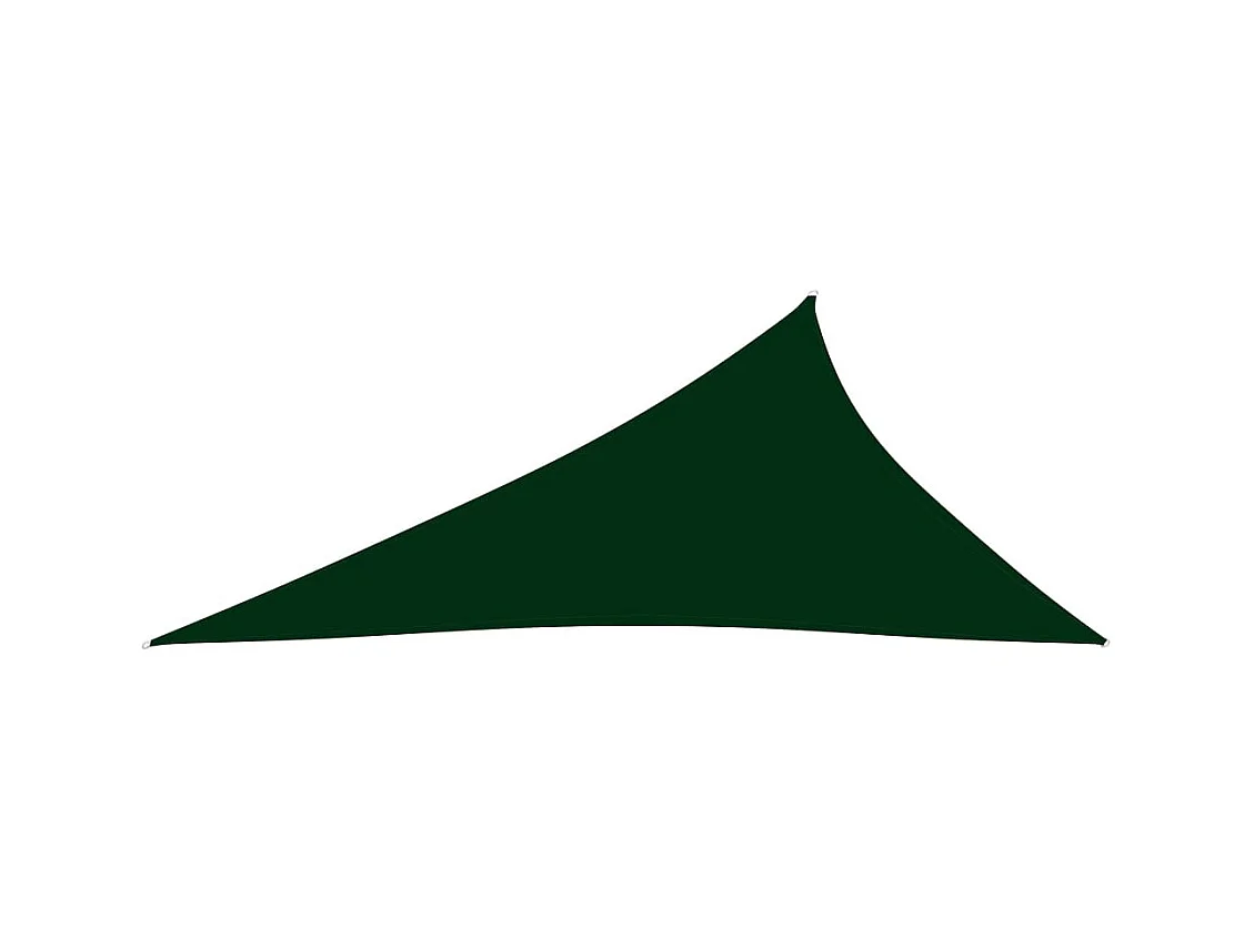Voile de parasol Tissu Oxford triangulaire 3x4x5 m Vert foncé