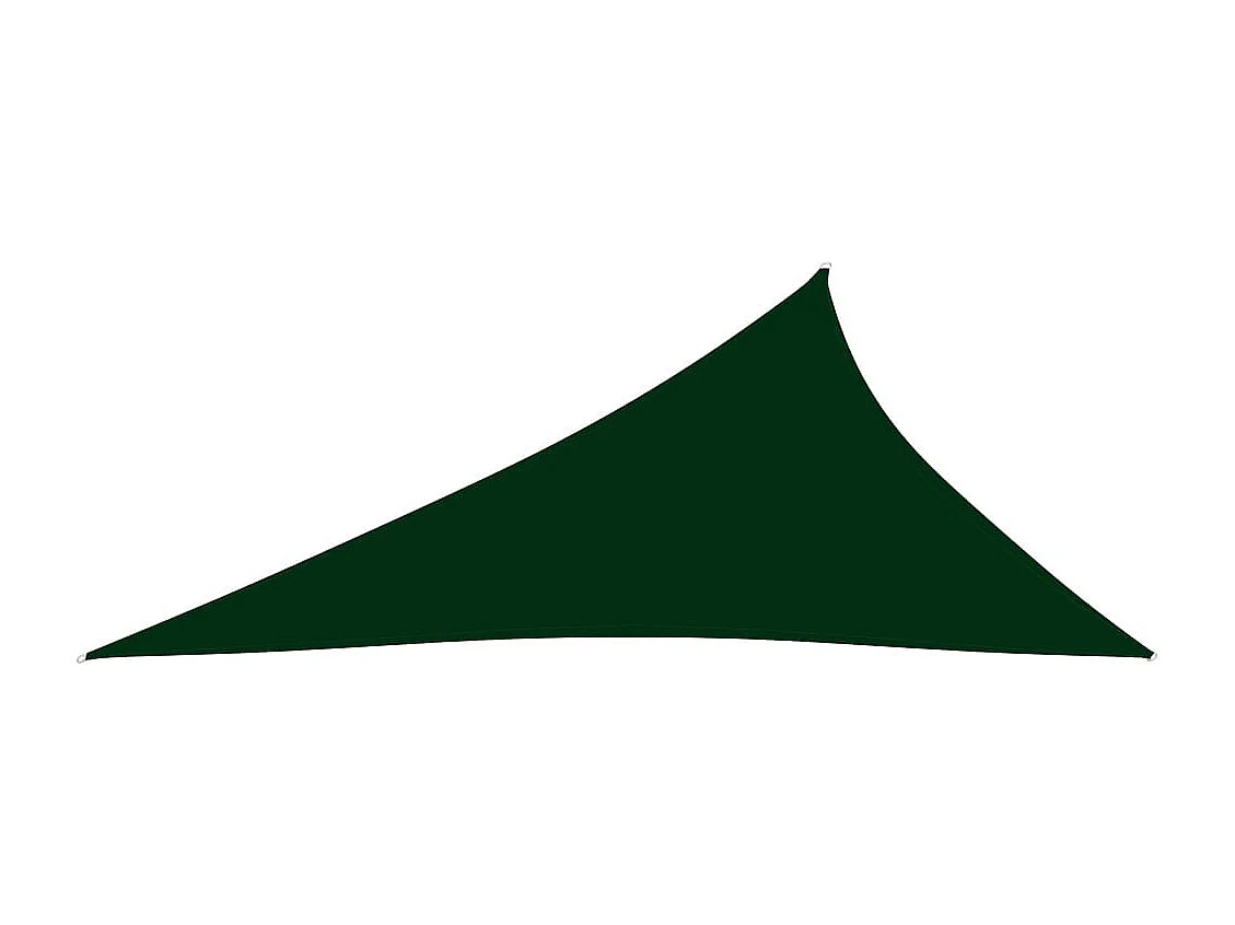 Voile de parasol Tissu Oxford triangulaire 3x4x5 m Vert foncé