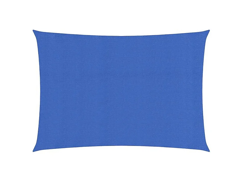 Voile d'ombrage 160 g-m² rectangulaire bleu 3x5 m PEHD