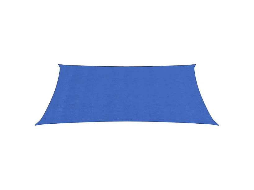 Voile d'ombrage 160 g-m² rectangulaire bleu 3x5 m PEHD