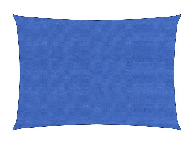 Voile d'ombrage 160 g-m² rectangulaire bleu 3x5 m PEHD