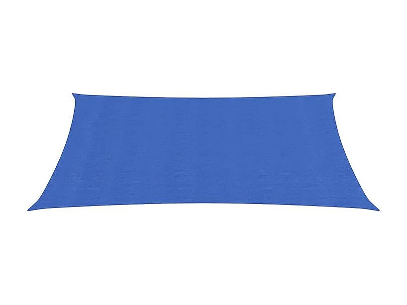 Voile d'ombrage 160 g-m² rectangulaire bleu 3x5 m PEHD