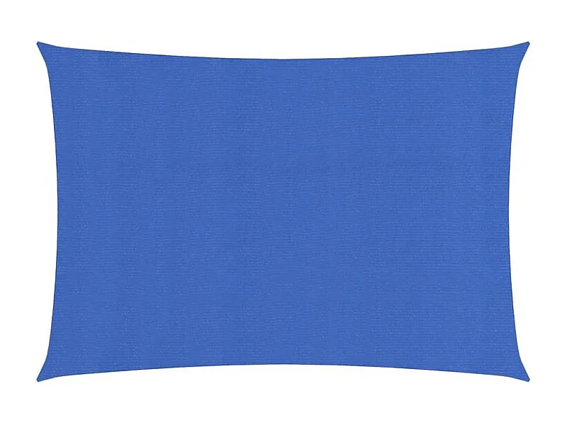Voile d'ombrage 160 g-m² rectangulaire bleu 3x5 m PEHD