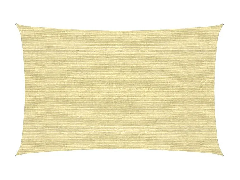 Voile d'ombrage 160 g-m² Beige 2,5x3,5 m PEHD
