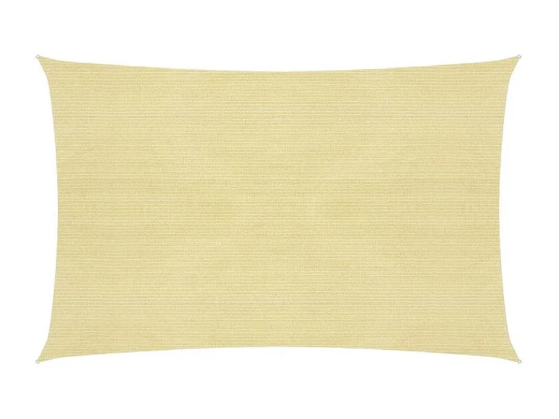 Voile d'ombrage 160 g-m² Beige 2,5x3,5 m PEHD