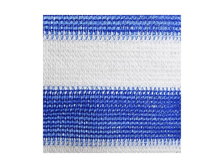 Écran de balcon Bleu et blanc 90x300 PEHD