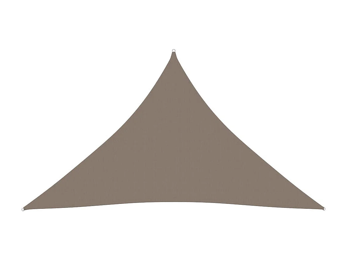 Voile de parasol Tissu Oxford triangulaire 3x3x3 m Taupe