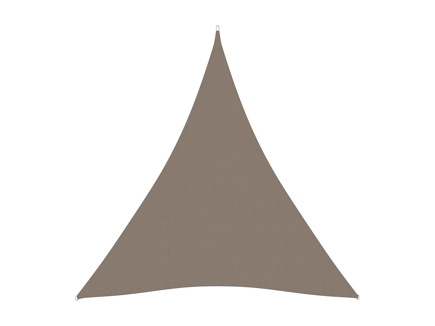 Voile de parasol Tissu Oxford triangulaire 3x3x3 m Taupe