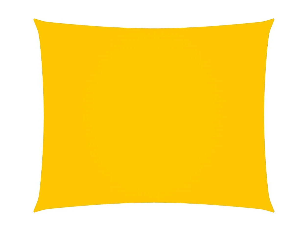 Voile de parasol Tissu Oxford rectangulaire 3,5x5 m Jaune