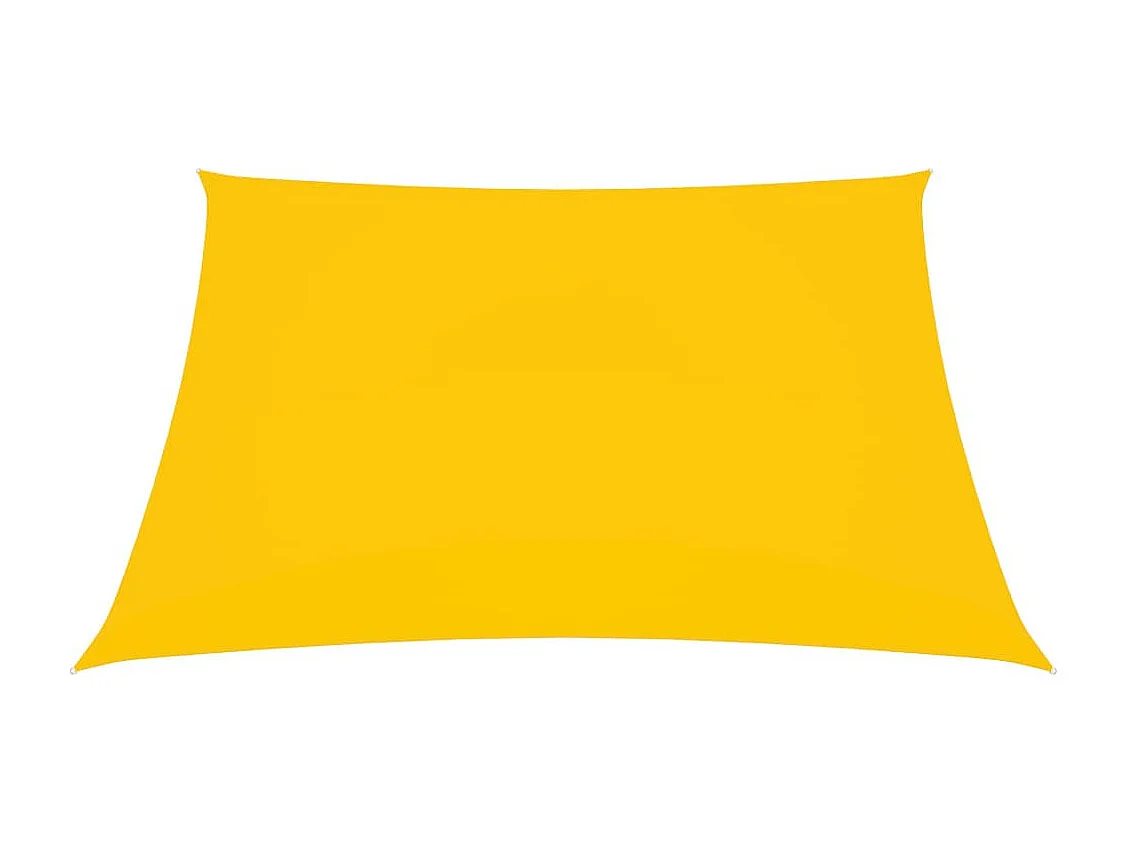 Voile de parasol Tissu Oxford carré 4x4 m Jaune