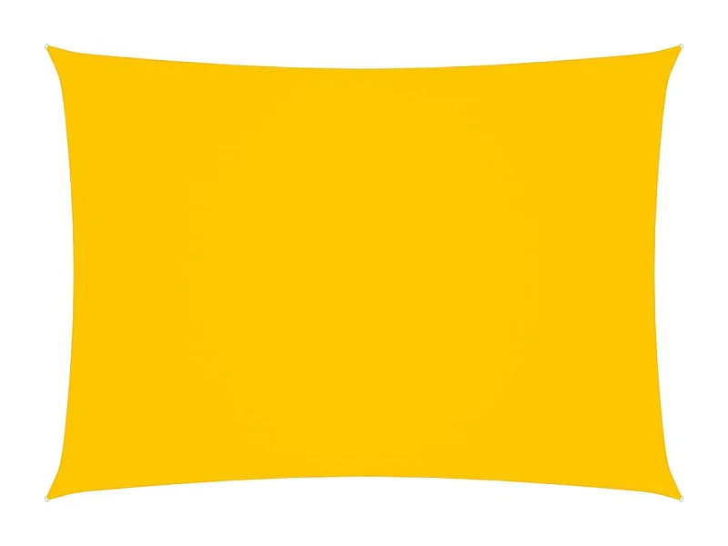 Voile de parasol Tissu Oxford rectangulaire 3x5 m Jaune