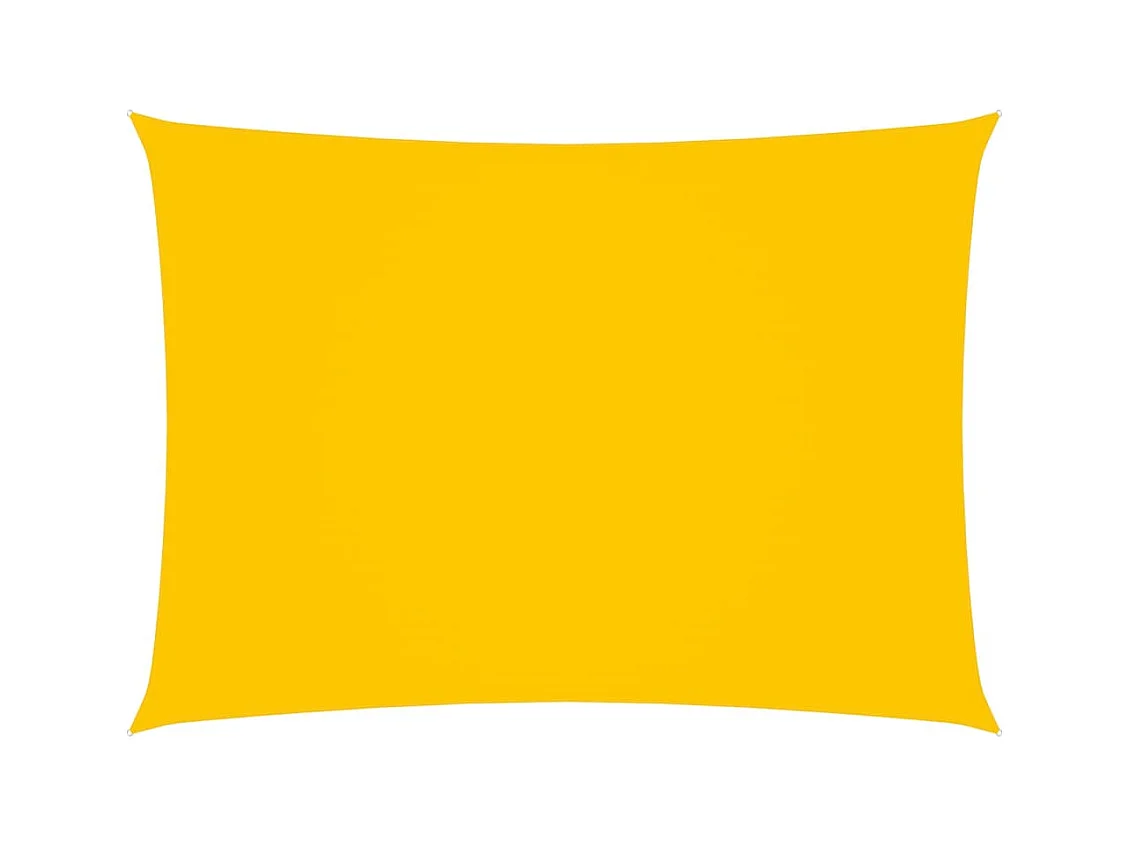 Voile de parasol Tissu Oxford rectangulaire 3x5 m Jaune