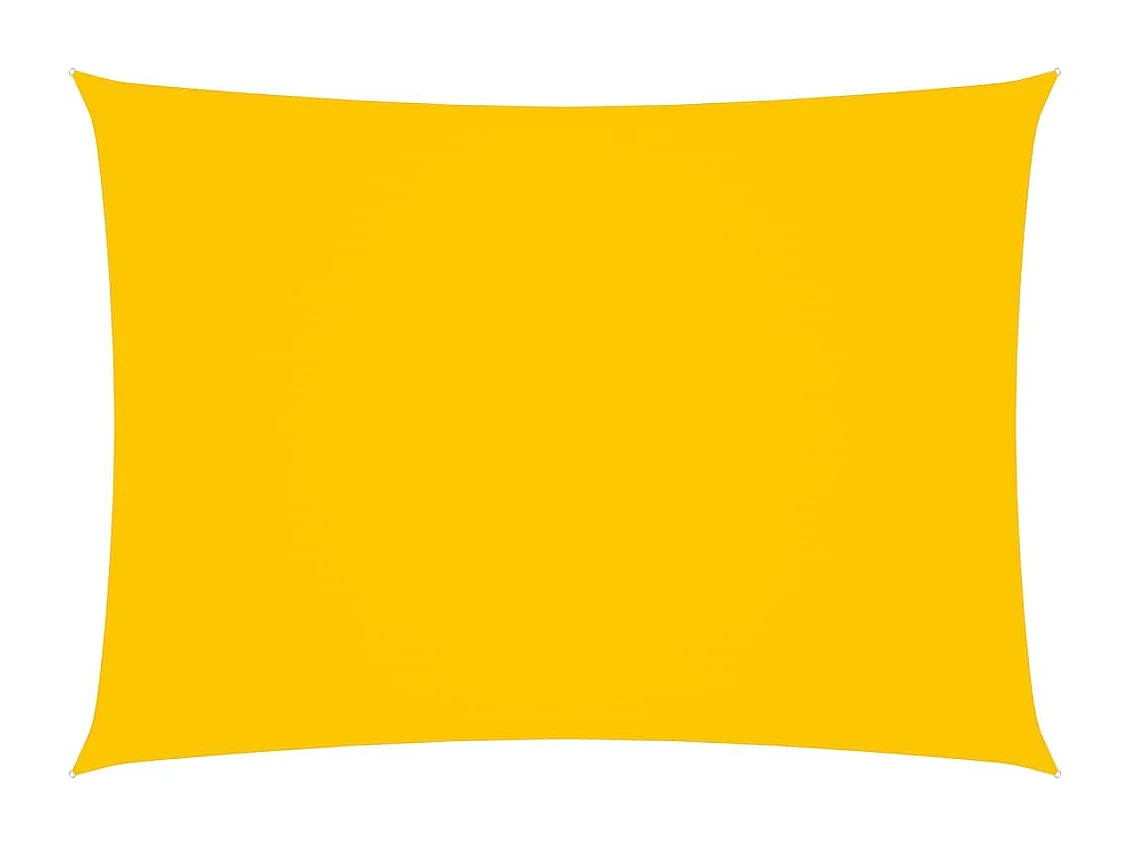 Voile de parasol Tissu Oxford rectangulaire 3x5 m Jaune