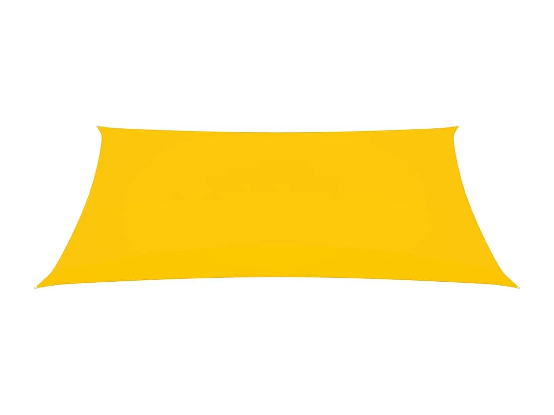 Voile de parasol Tissu Oxford rectangulaire 3x5 m Jaune
