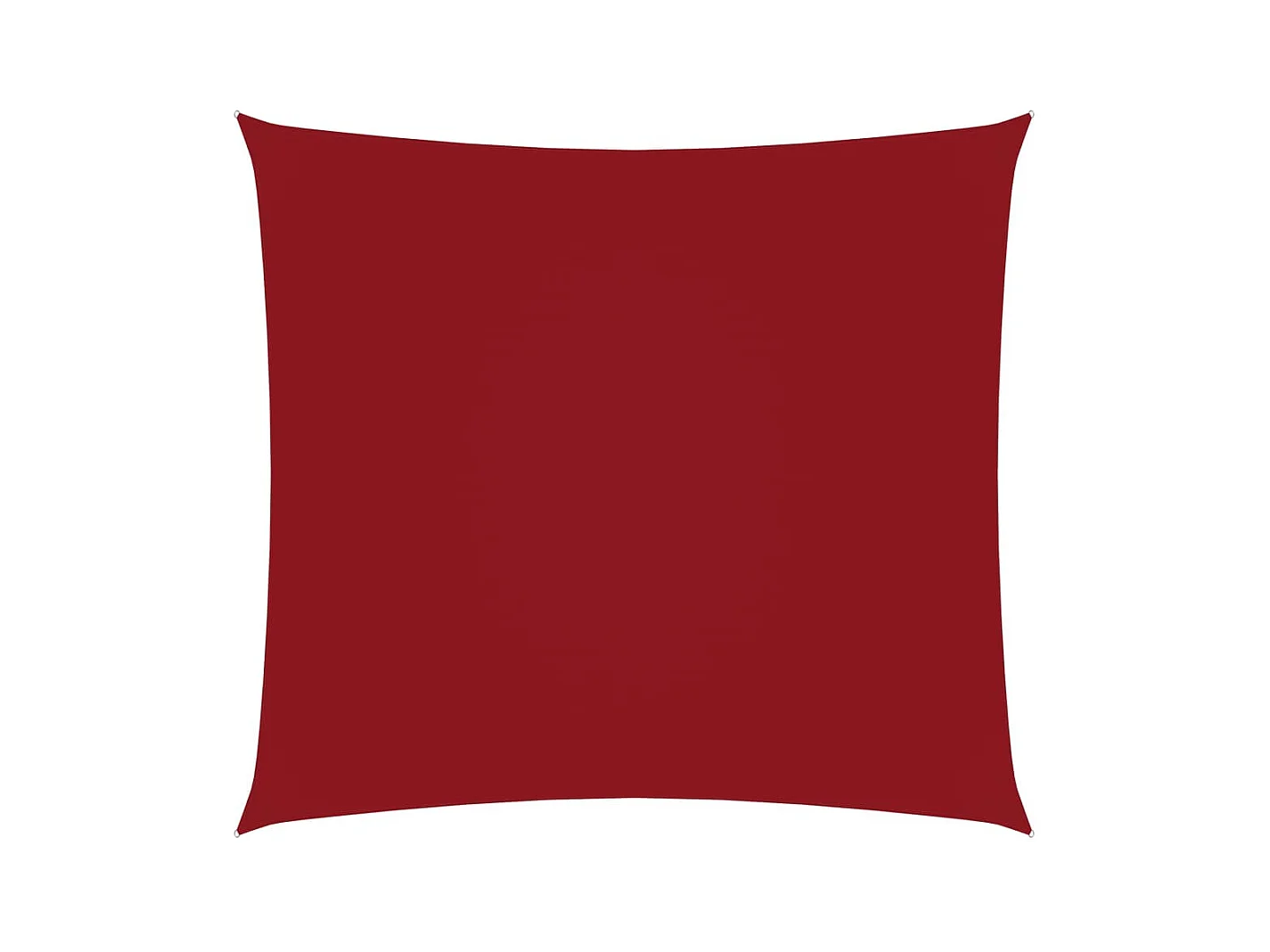 Voile de parasol Tissu Oxford carré 3,6x3,6 m Rouge
