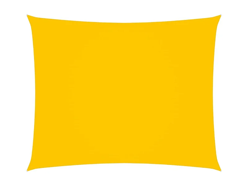 Voile de parasol Tissu Oxford rectangulaire 3x4,5 m Jaune