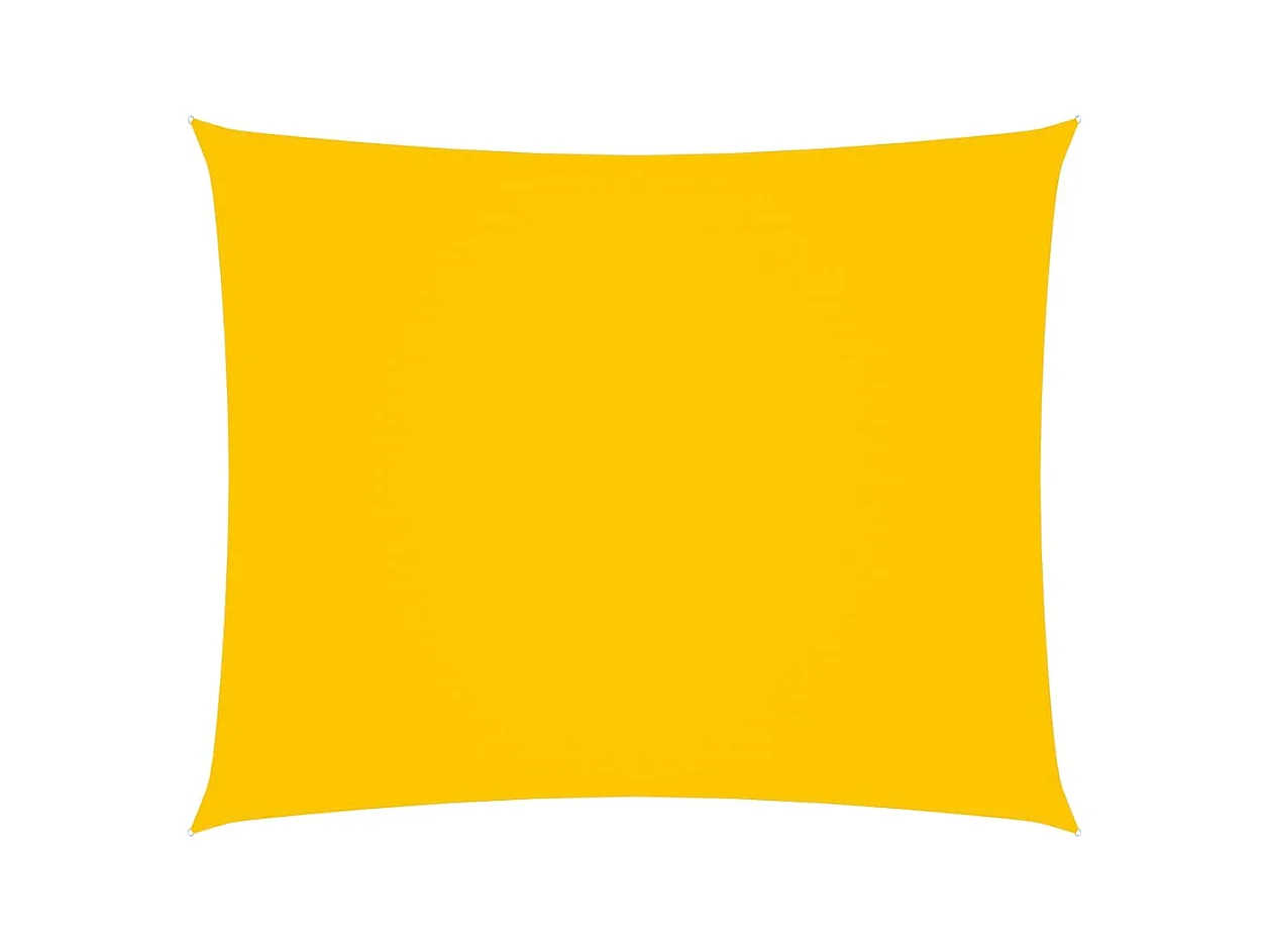 Voile de parasol Tissu Oxford rectangulaire 3x4,5 m Jaune