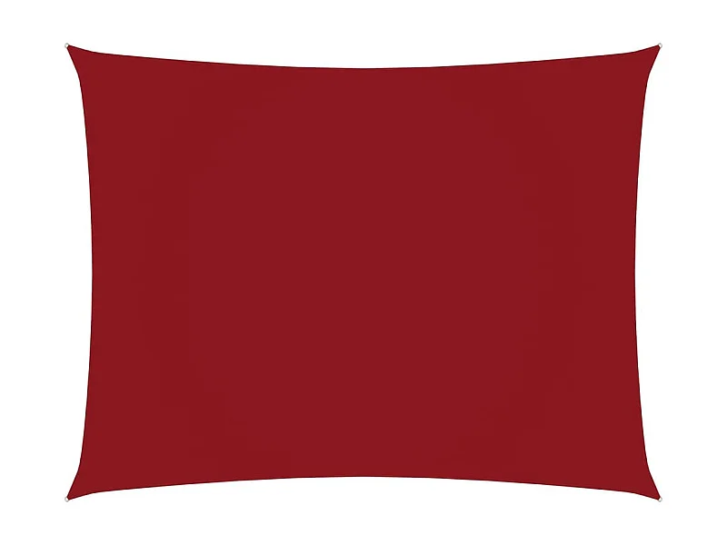 Voile de parasol Tissu Oxford rectangulaire 3x4 m Rouge