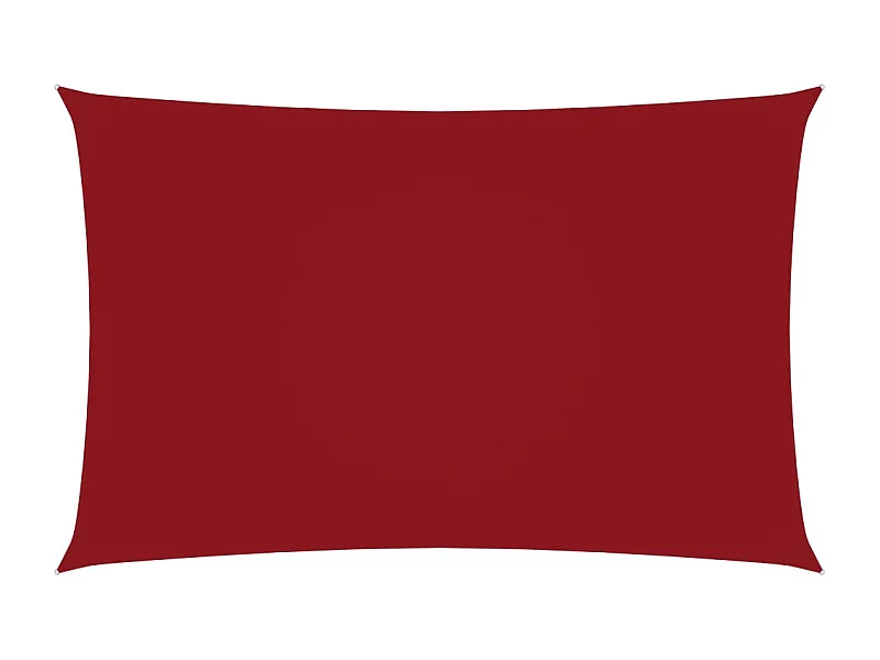 Voile de parasol Tissu Oxford rectangulaire 2x4,5 m Rouge