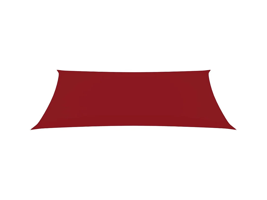 Voile de parasol Tissu Oxford rectangulaire 2x4,5 m Rouge
