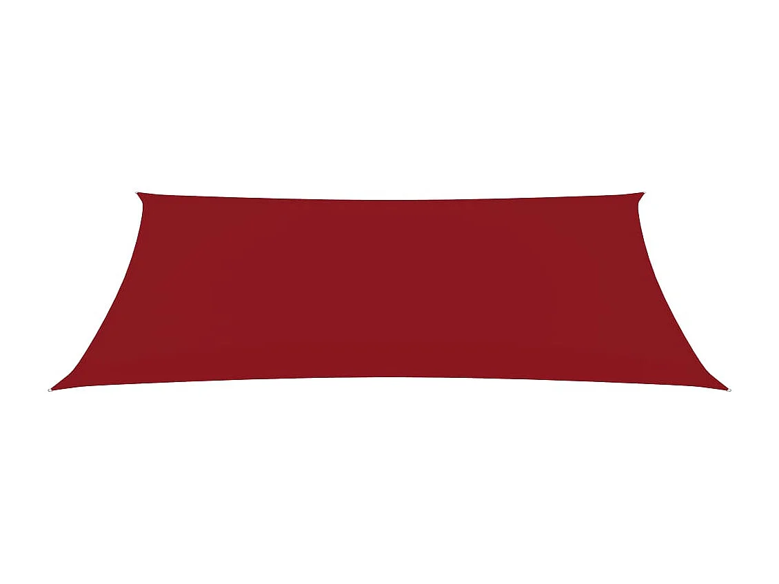 Voile de parasol Tissu Oxford rectangulaire 2x4,5 m Rouge