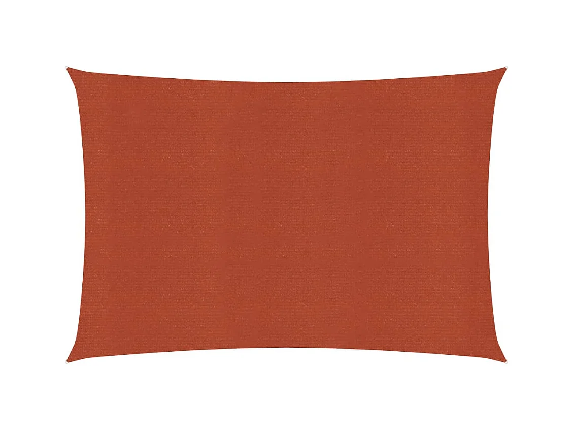Voile d'ombrage 160 g-m² Terre cuite 3x5 m PEHD