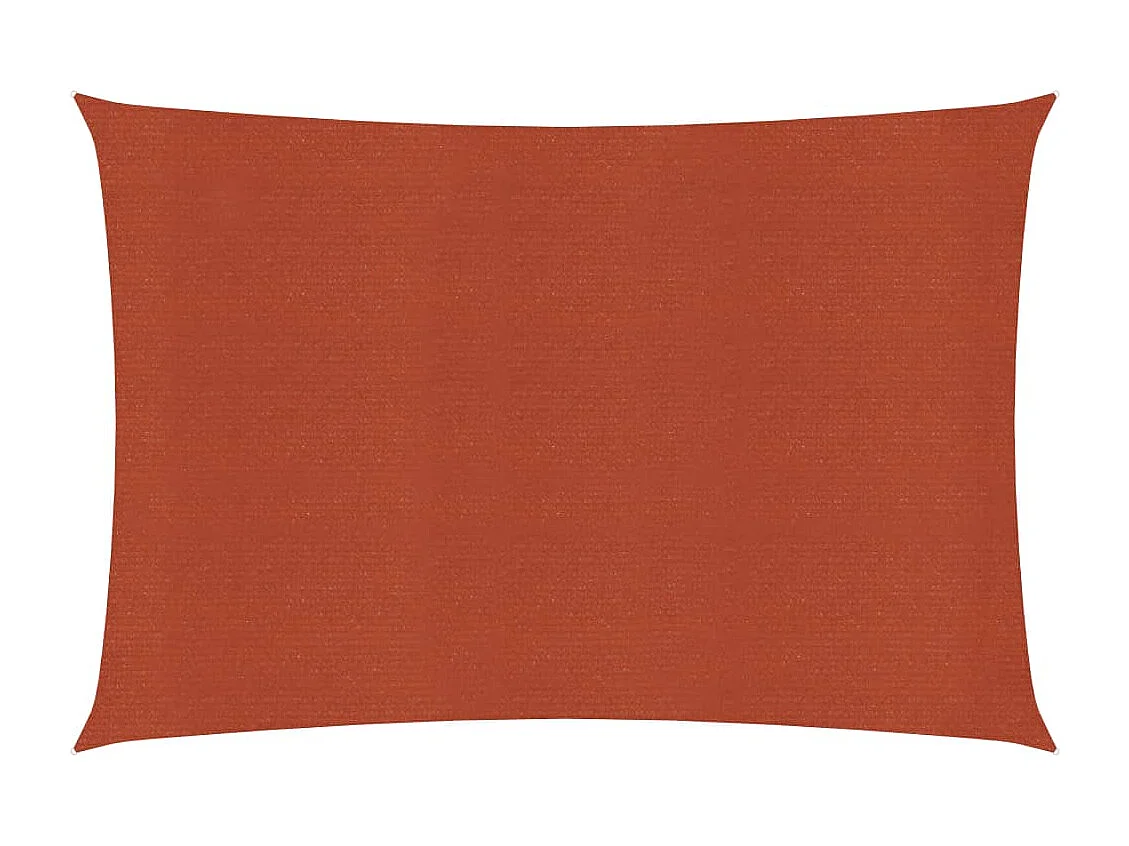 Voile d'ombrage 160 g-m² Terre cuite 3x5 m PEHD