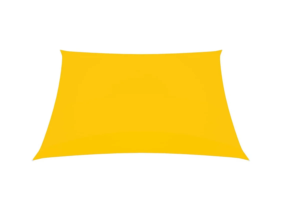 Voile de parasol Tissu Oxford rectangulaire 3x4 m Jaune