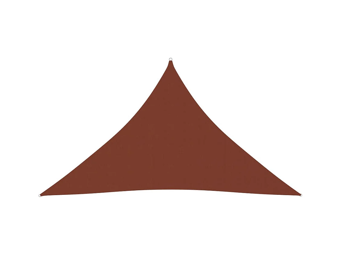 Voile parasol Tissu Oxford triangulaire 3x3x4,24 m Terre cuite