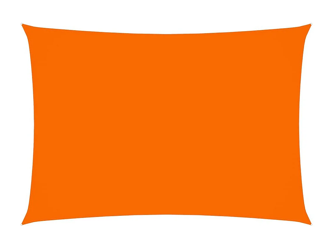 Voile de parasol Tissu Oxford rectangulaire 2x3,5 m Orange