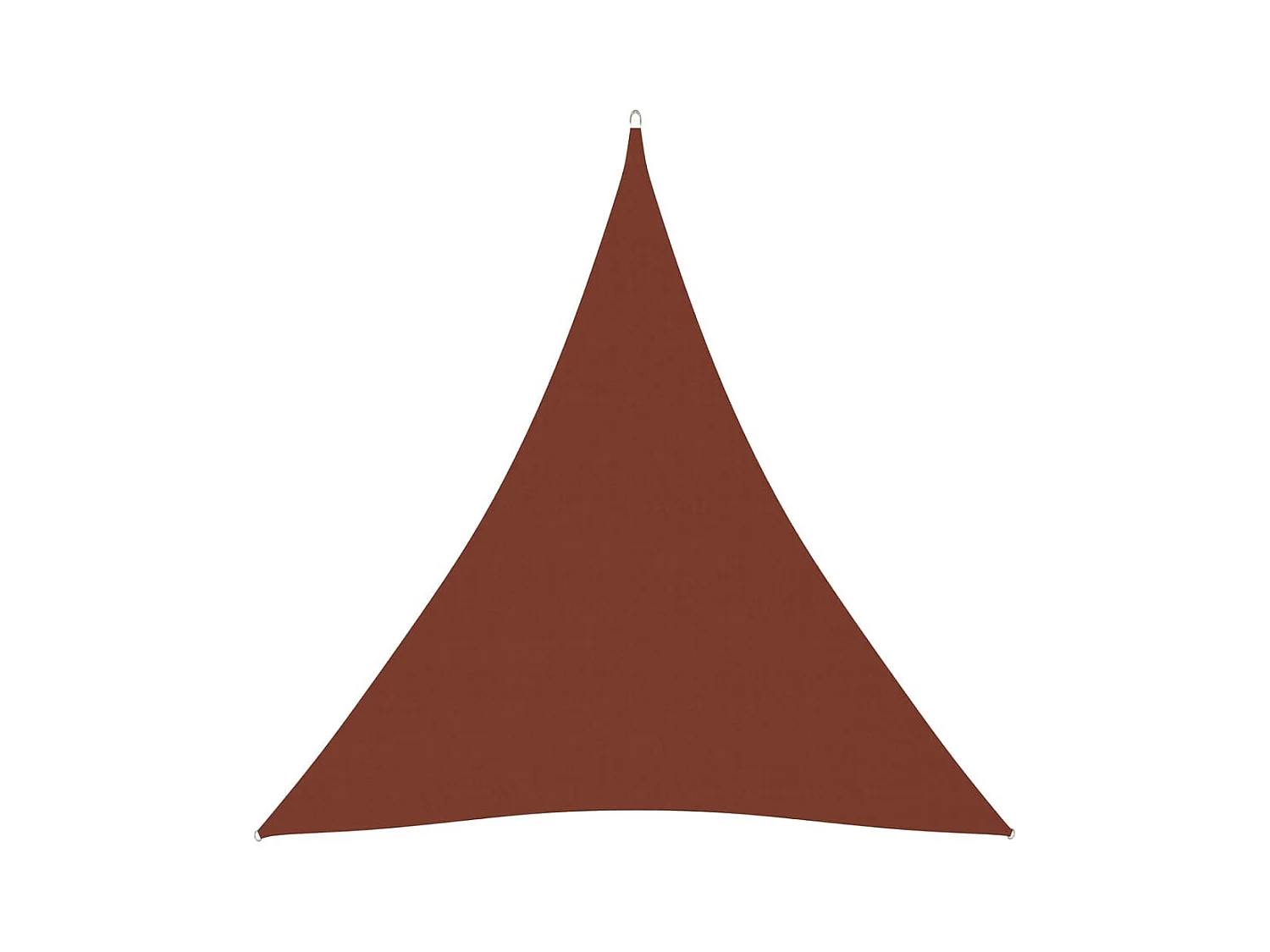 Voile de parasol Tissu Oxford triangulaire 3x3x3 m Terre cuite