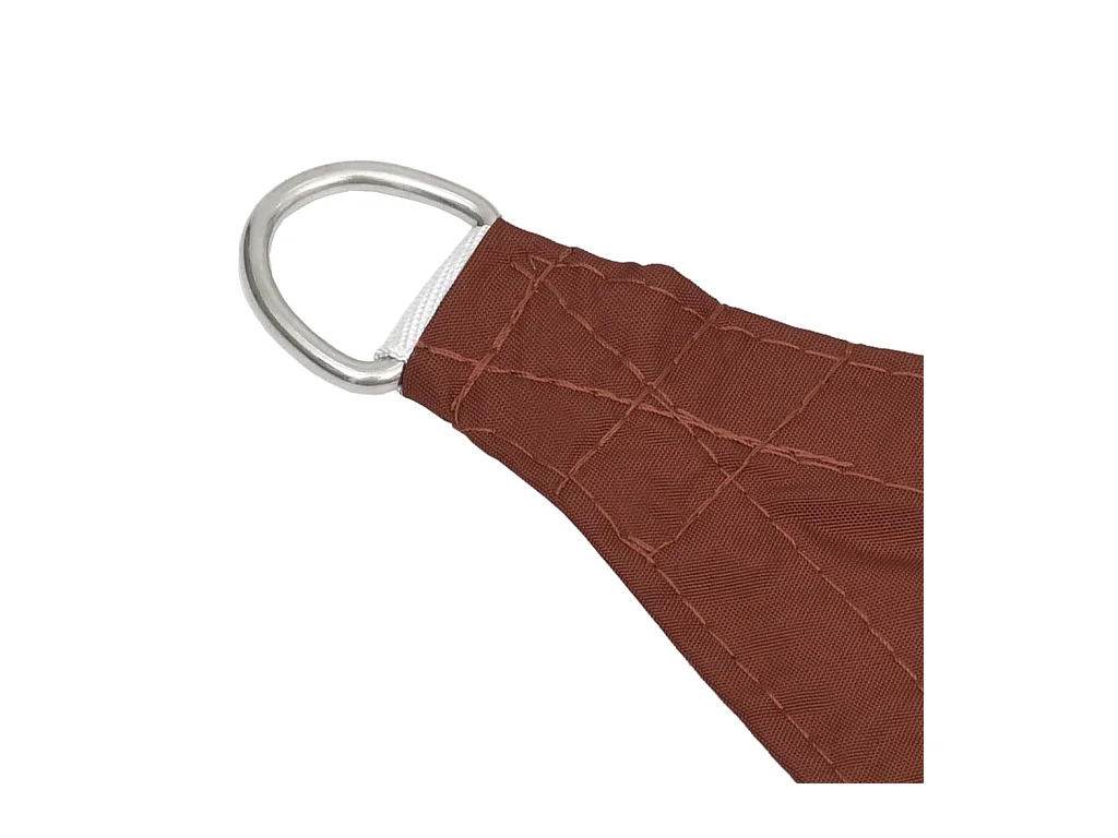 Voile de parasol Tissu Oxford triangulaire 3x3x3 m Terre cuite