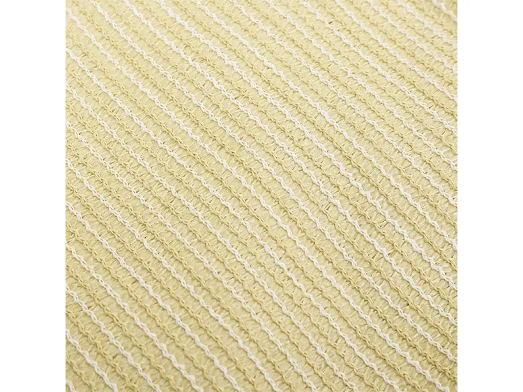 Voile d'ombrage 160 g-m² Beige 2,5x2,5 m PEHD