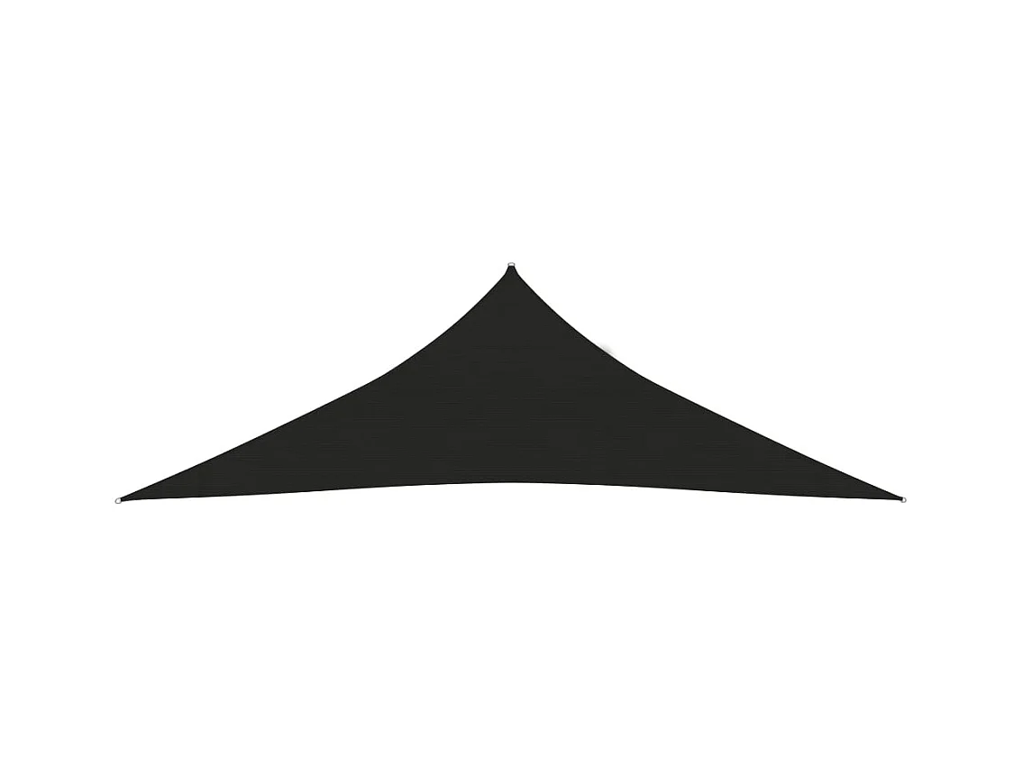 Voile d'ombrage 160 g-m² Noir 2,5x2,5x3,5 m PEHD