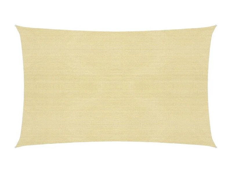 Voile d'ombrage 160 g-m² Beige 2,5x4,5 m PEHD
