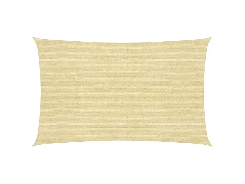 Voile d'ombrage 160 g-m² Beige 2,5x4,5 m PEHD