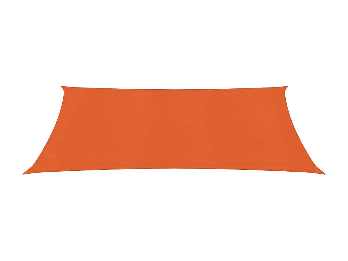 Voile d'ombrage 160 g-m² Orange 2,5x4,5 m PEHD